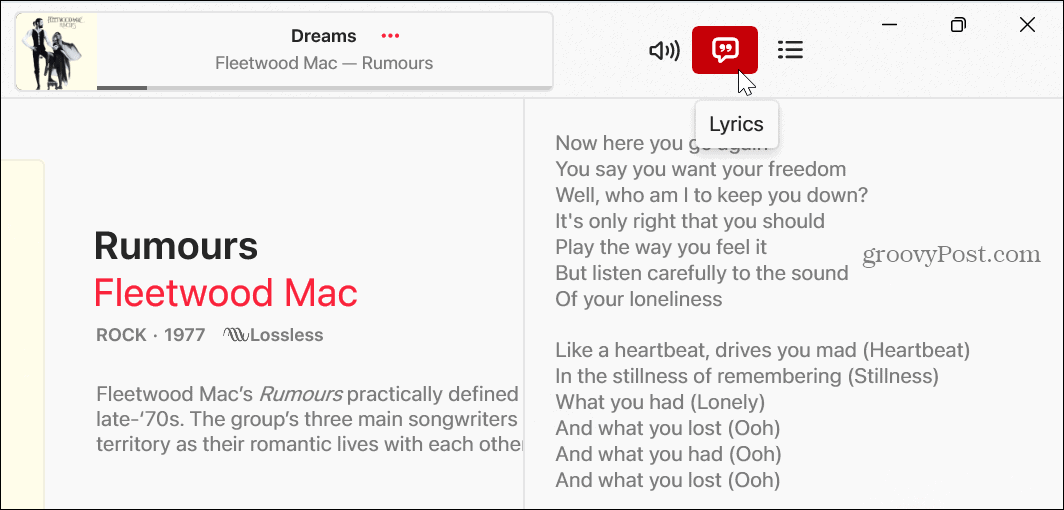 Jak przeglądać teksty w Apple Music