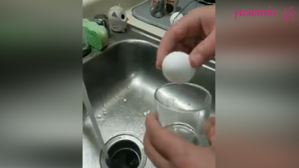 Ugotował gotowane jajko za pomocą takiej techniki.