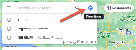 Rozpocznij wskazówki w Mapach Google