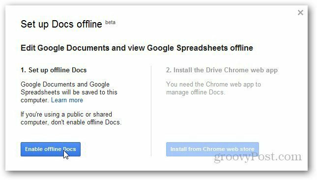 Jak włączyć i skonfigurować Dokumenty Google offline