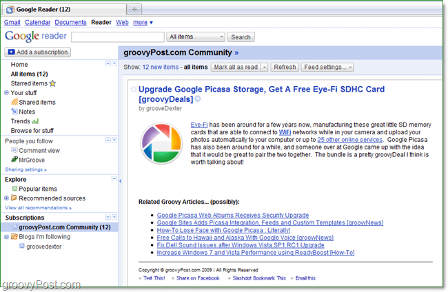 Jak zmienić domyślną przeglądarkę RSS Firefox na Czytnik Google