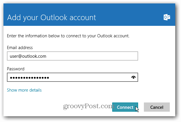 Jak korzystać z poczty e-mail POP w poczcie systemu Windows 8 za pomocą usługi Outlook.com