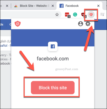 Szybkie blokowanie witryny za pomocą BlockSite w Chrome
