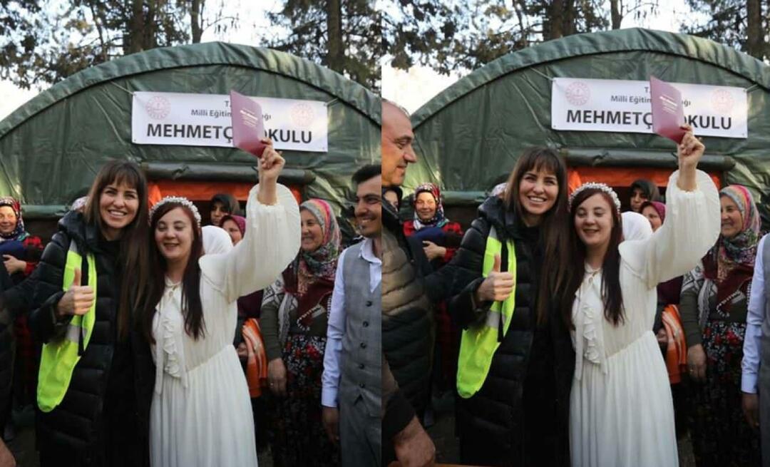 Dzielenie się emocjami od Aslı Tandoğan! Ocalały z trzęsienia ziemi stał się świadkiem małżeństwa pewnej pary