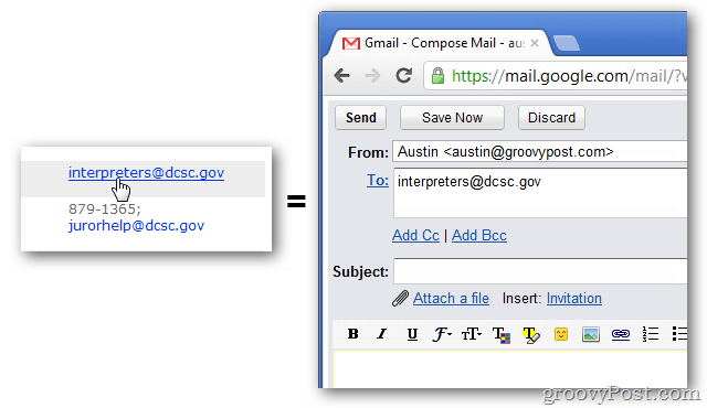 Domyślny e-mail Gmaila Chrome