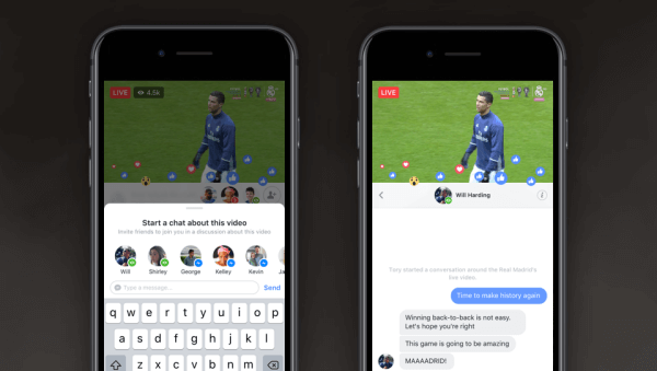 Facebook wprowadził Czat na żywo ze znajomymi i Na żywo z, dwie nowe funkcje, które ułatwiają dzielenie się doświadczeniami i łączenie się w czasie rzeczywistym ze znajomymi na żywo. 