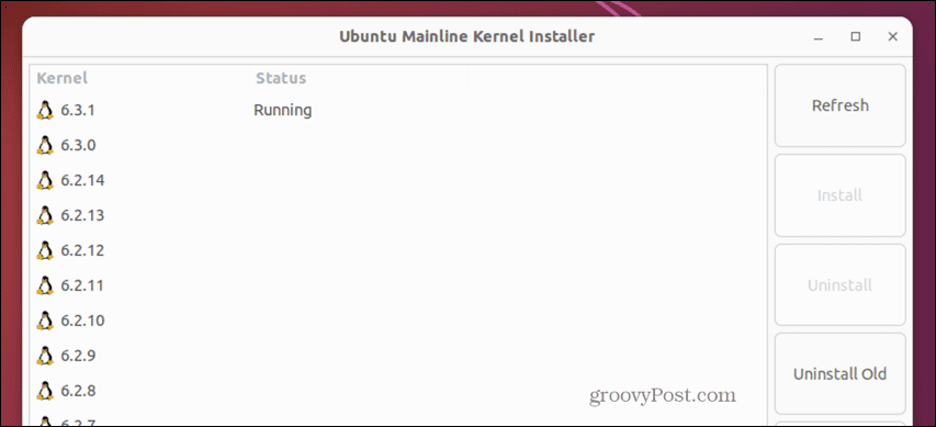Główna aplikacja ubuntu