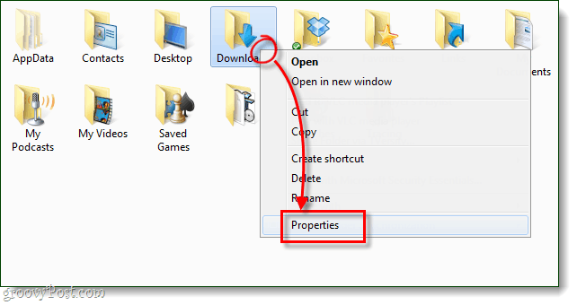 właściwości folderu systemu Windows do pobrania