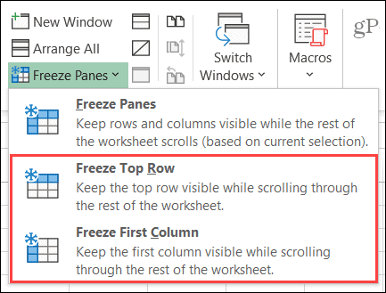Zablokuj kolumnę lub wiersz w programie Excel w systemie Windows