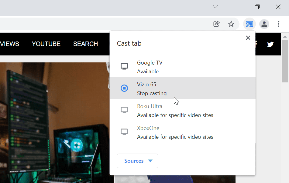 Przesyłaj Windows 11 na Chromecasta