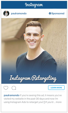 podgląd reklamy na Instagramie