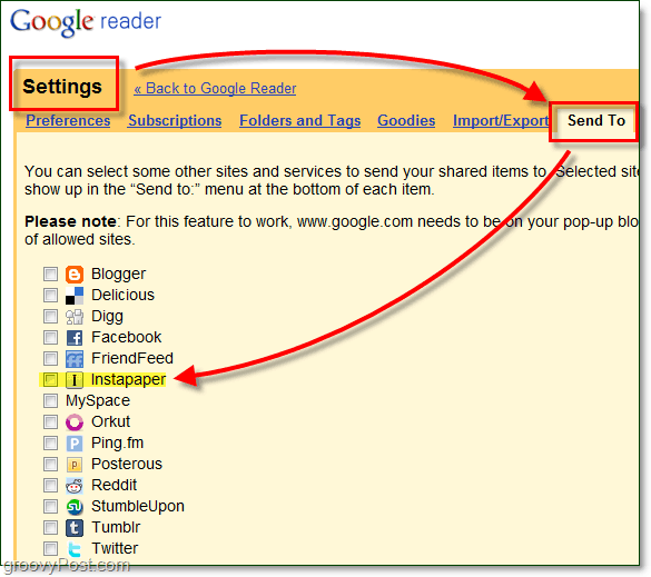Instapaper w Google Reader