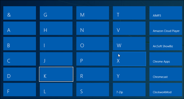 Windows 8.1 Wskazówka: znajdź aplikacje według imienia