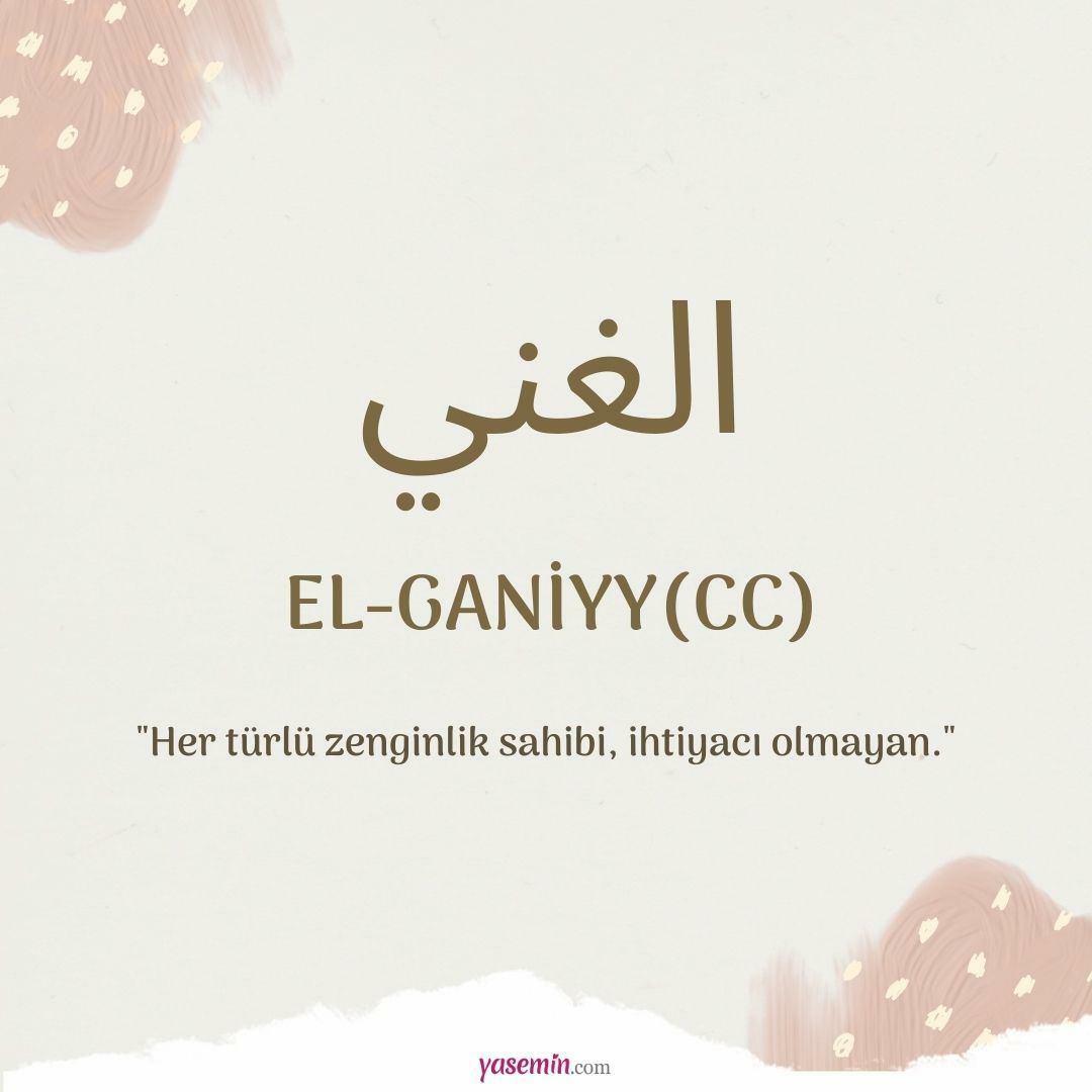 Co oznacza Al-Ganiyy (cc)?