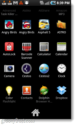 nowa szuflada aplikacji dla Twojego telefonu Samsung Galaxy Epic 4g