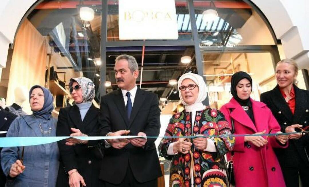 Emine Erdoğan przecięła wstęgę sklepu „Bohça” w Galataport Stambuł