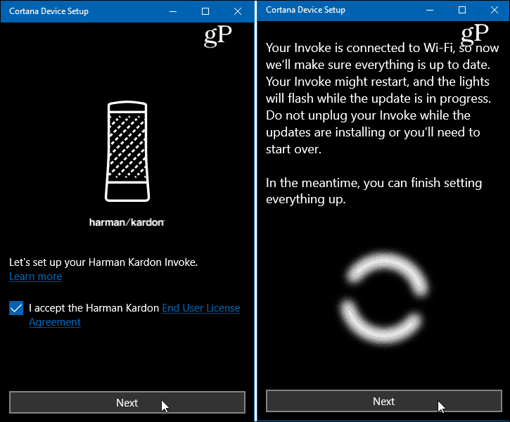 Aplikacja Cortana Device Setup Windows 10