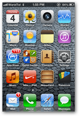 Ekran główny iPhone'a 1