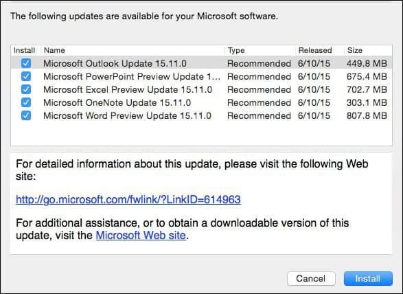 Microsoft Office 2016 dla komputerów Mac Preview