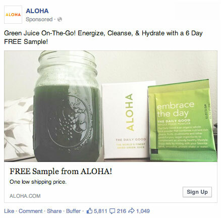 aloha facebook reklama generowania leadów