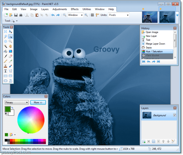 zmień tego ecookie potwora jeszcze bardziej na niebiesko za pomocą Farby. Nowe funkcje NET od aktualizacji 3.5