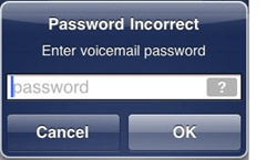 Błąd iPhone'a WIADOMOŚĆ „Nieprawidłowe hasło wprowadź hasło poczty głosowej”