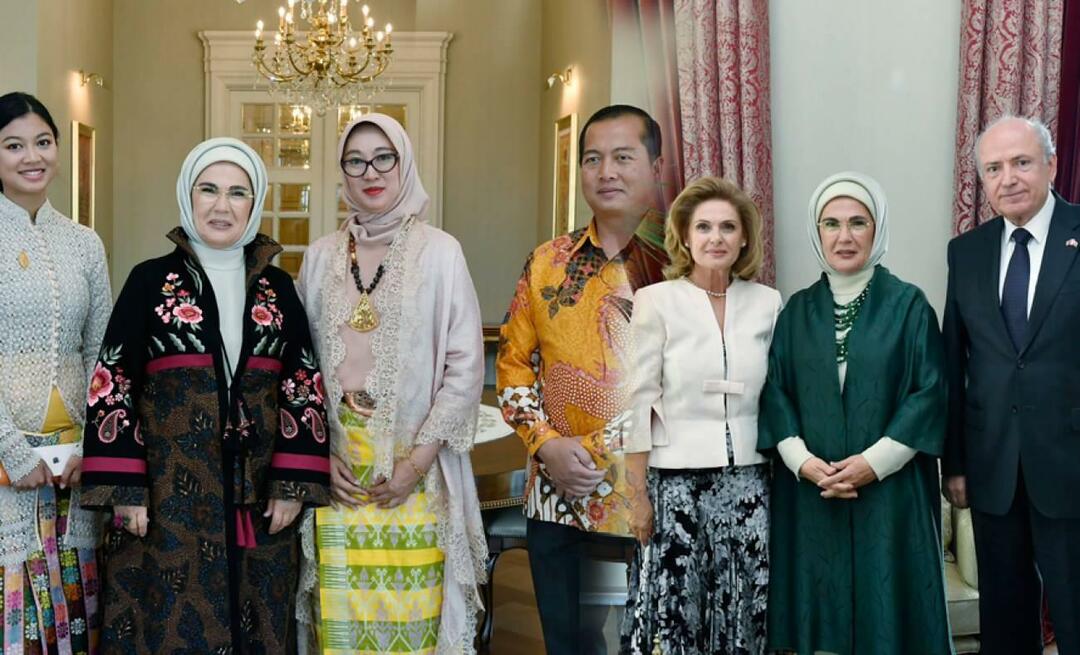Emine Erdoğan spotkała się z ambasadorami i ich małżonkami, których kadencja wygasa we wrześniu