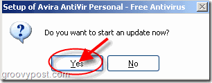 Promuj tak, aby umożliwić automatyczną aktualizację programu Avira AntiVir Personal