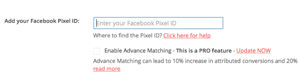 Wklej swój identyfikator piksela z Facebooka we wtyczce PixelYourSite.