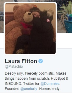 Profil Laury Fitton na Twitterze.