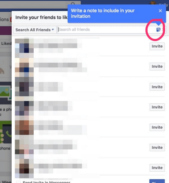 Facebook dodał opcję dołączenia spersonalizowanej notatki z zaproszeniem do polubienia strony.