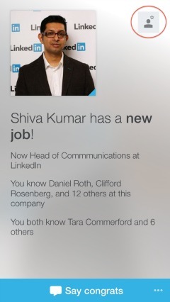LinkedIn Connected umożliwia łatwe utrzymywanie kontaktu z osobami, które już znasz.