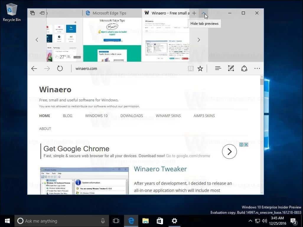 Windows 10 Creators Update Build 14997 ujawnia obsługę niebieskiego światła i nie tylko