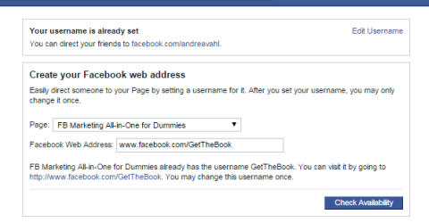 zmiana adresu URL na Facebooku