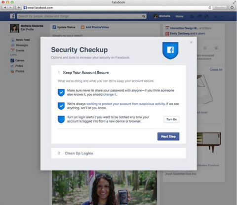 Facebook testuje nową funkcję sprawdzania zabezpieczeń