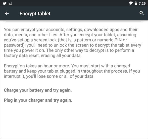 Wymagania energetyczne aktualizacji Androida 5