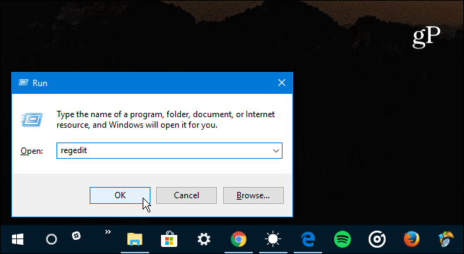 1 Uruchom program Regedit Windows 10