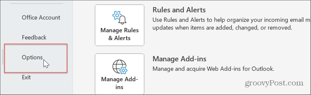 Zresetuj widok programu Outlook 