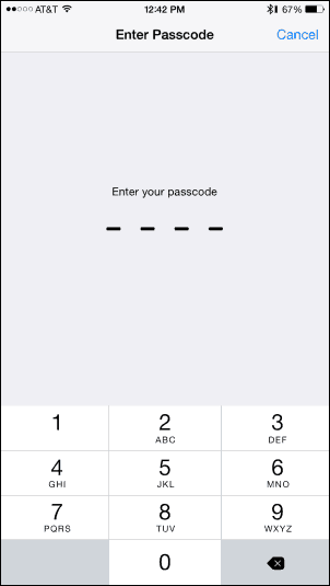 Wprowadź hasło - Dodaj odcisk palca do Touch ID
