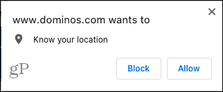 Witryny Chrome żądające lokalizacji