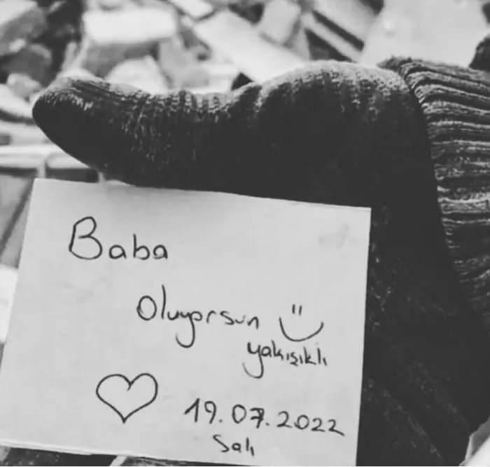 Ceydan Düvenci udostępnił notatkę osoby, która przeżyła trzęsienie ziemi