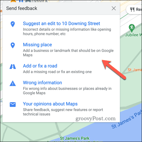 Przekaż opinię o Mapach Google