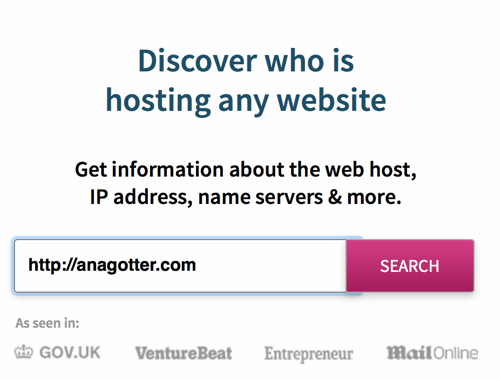 WhoIsHosting To w ciągu kilku sekund identyfikuje dostawcę hostingu witryny.