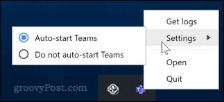 Wyłącz uruchamianie aplikacji Microsoft Teams
