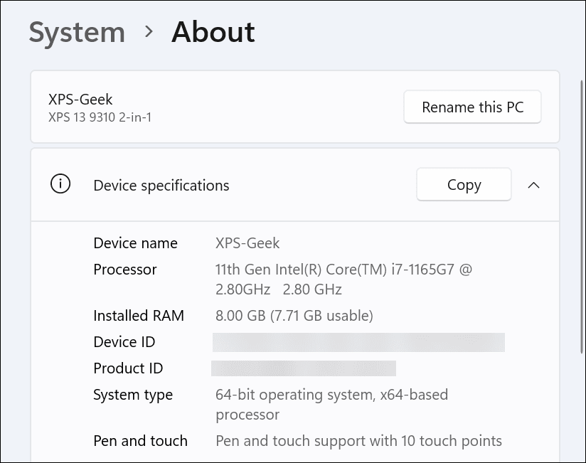 Znajdź swoją generację procesorów Intel w systemie Windows 11