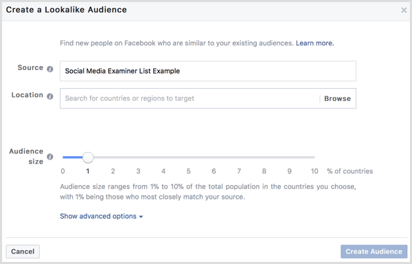 Facebook tworzy podobną publiczność