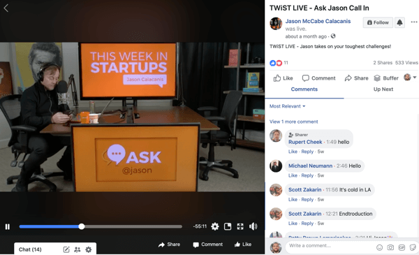 Skorzystaj z sześciostopniowego przepływu pracy, aby utworzyć wideo dla wielu platform, na przykład wideo na żywo z Facebooka od Jasona McCabe Calacanisa