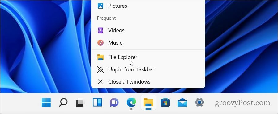  uruchom Eksplorator plików Windows 11