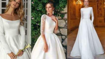 Jakie są najmodniejsze modele prostych sukni ślubnych w 2021 roku? Najpiękniejsze proste suknie ślubne