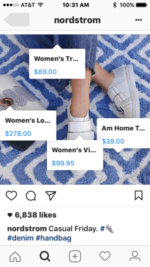 Tagi produktów, które można kupić, ułatwią użytkownikom Instagrama zakup Twoich produktów.